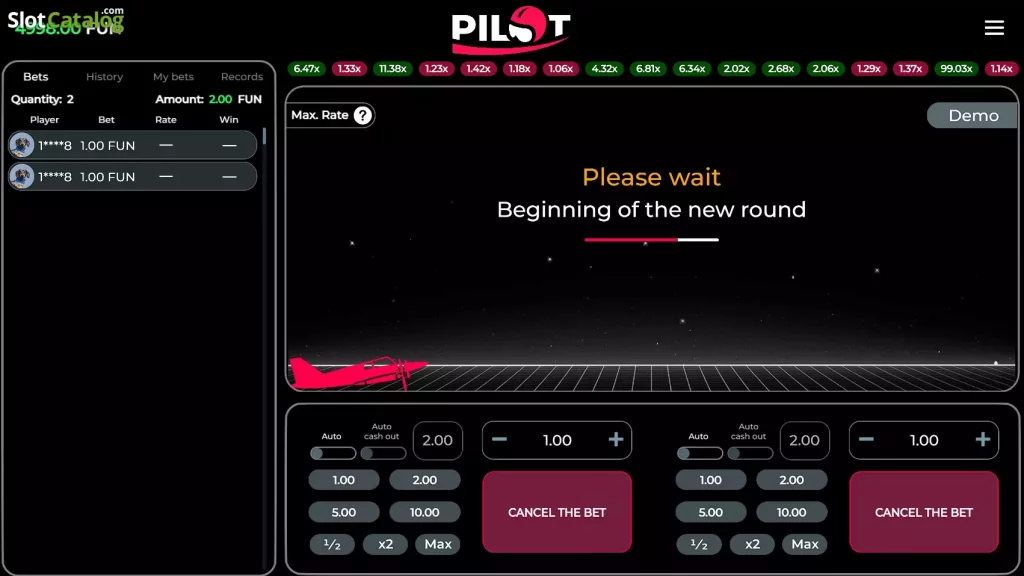 Pilot Game Review Casino Game: Fees and Limits